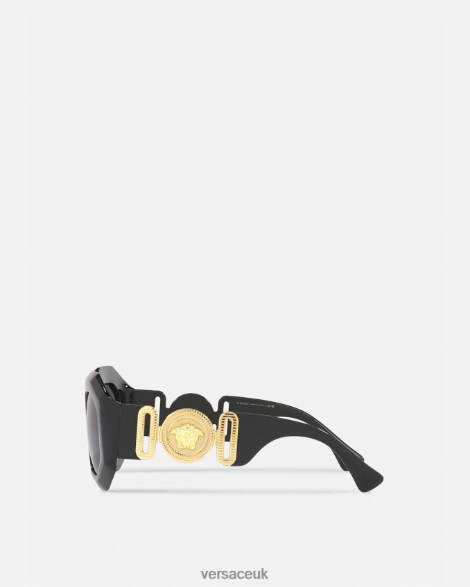 Women Versace Maxi Medusa Biggie Squared Sunglasses 6D2D06635 Black Accessories