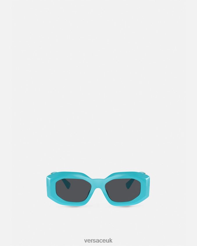 Women Versace Maxi Medusa Biggie Sunglasses 6D2D06594 Blue Accessories