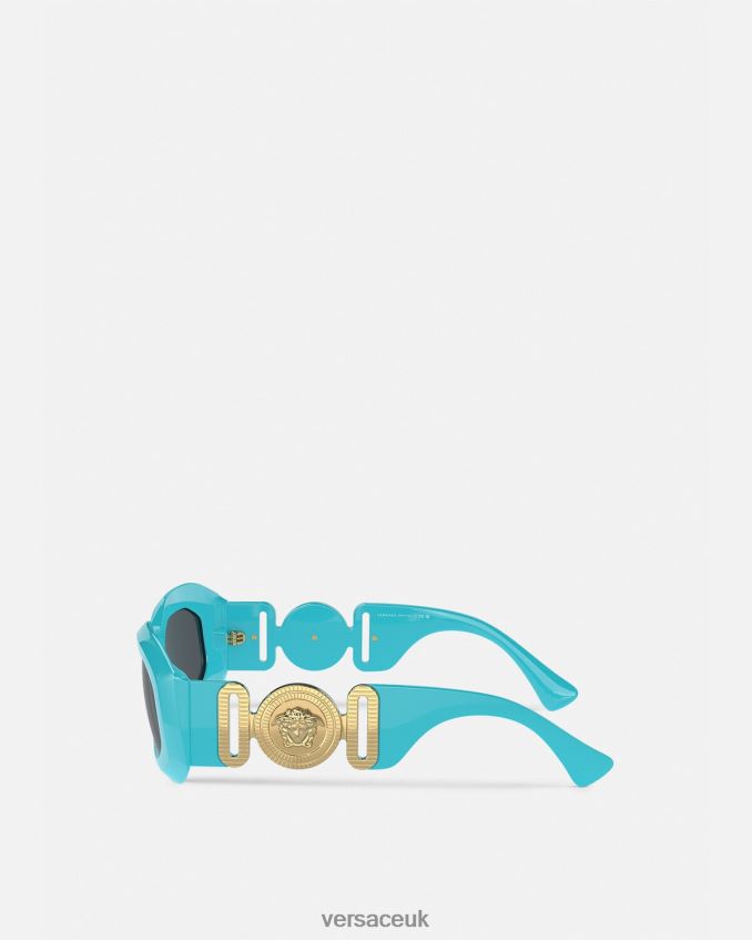 Women Versace Maxi Medusa Biggie Sunglasses 6D2D06594 Blue Accessories
