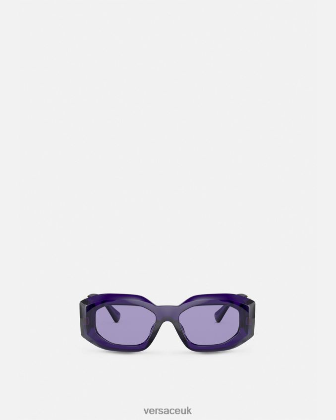 Women Versace Maxi Medusa Biggie Sunglasses 6D2D06637 Purple Accessories