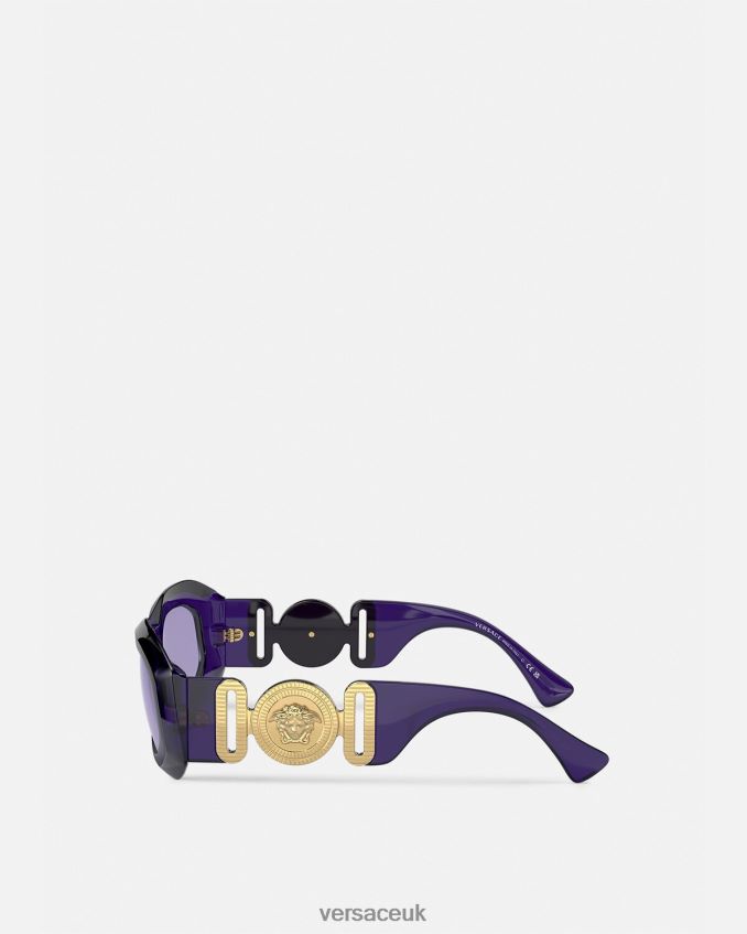 Women Versace Maxi Medusa Biggie Sunglasses 6D2D06637 Purple Accessories