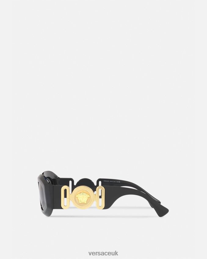 Women Versace Maxi Medusa Biggie Sunglasses 6D2D06640 Black Accessories