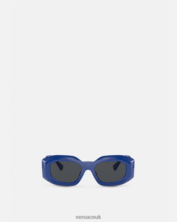 Women Versace Maxi Medusa Biggie Sunglasses 6D2D06693 Blue Accessories