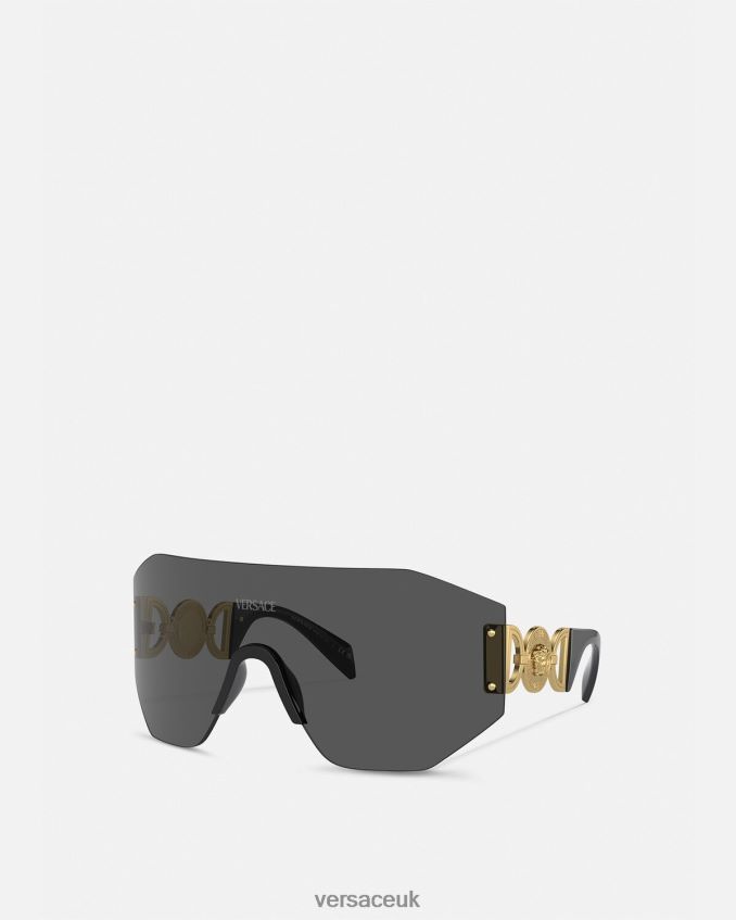 Women Versace Medusa \'95 Mask Sunglasses 6D2D06607 Black Accessories