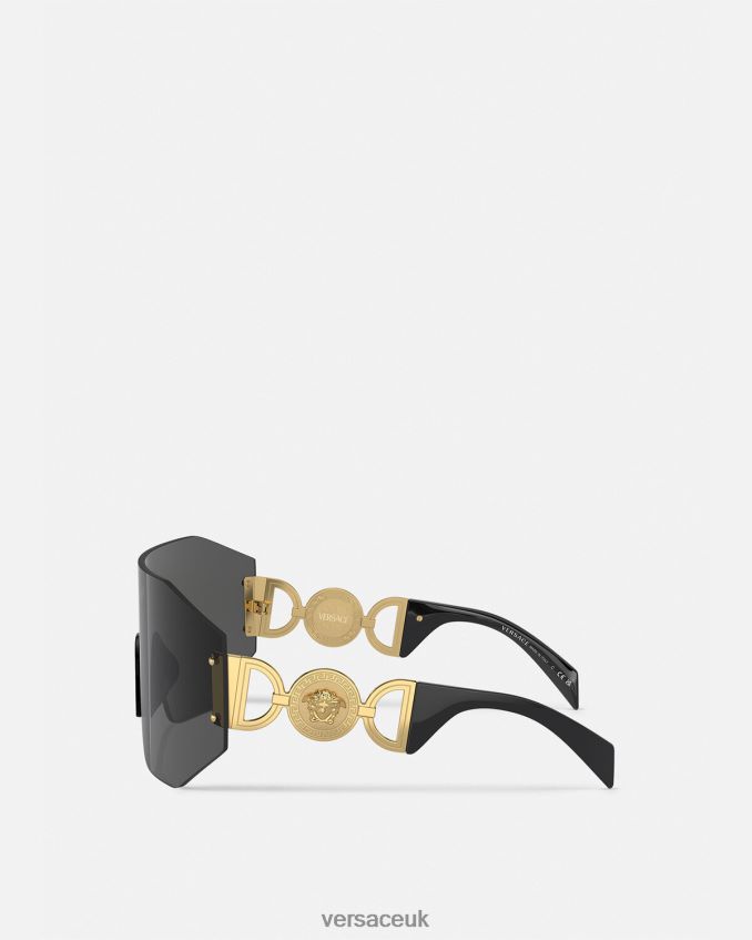 Women Versace Medusa \'95 Mask Sunglasses 6D2D06607 Black Accessories