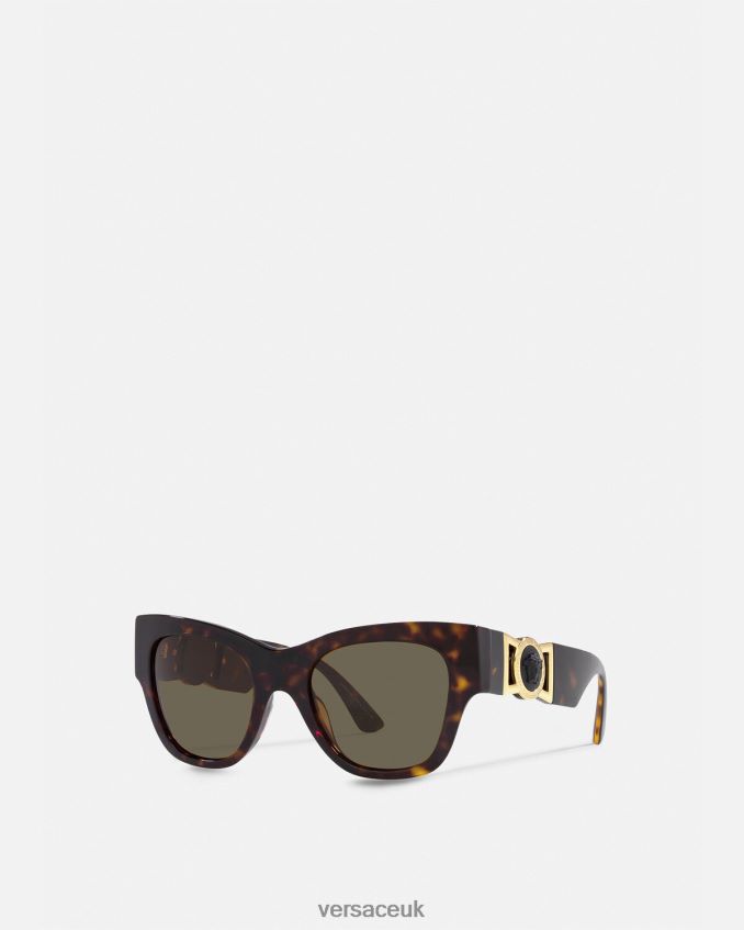 Women Versace Medusa Biggie Butterfly Sunglasses 6D2D06656 Havana Accessories