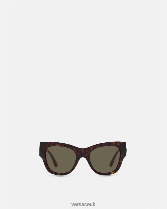 Women Versace Medusa Biggie Butterfly Sunglasses 6D2D06656 Havana Accessories