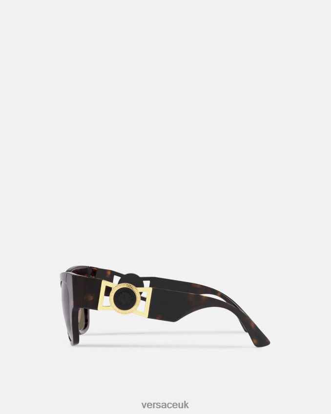 Women Versace Medusa Biggie Butterfly Sunglasses 6D2D06656 Havana Accessories