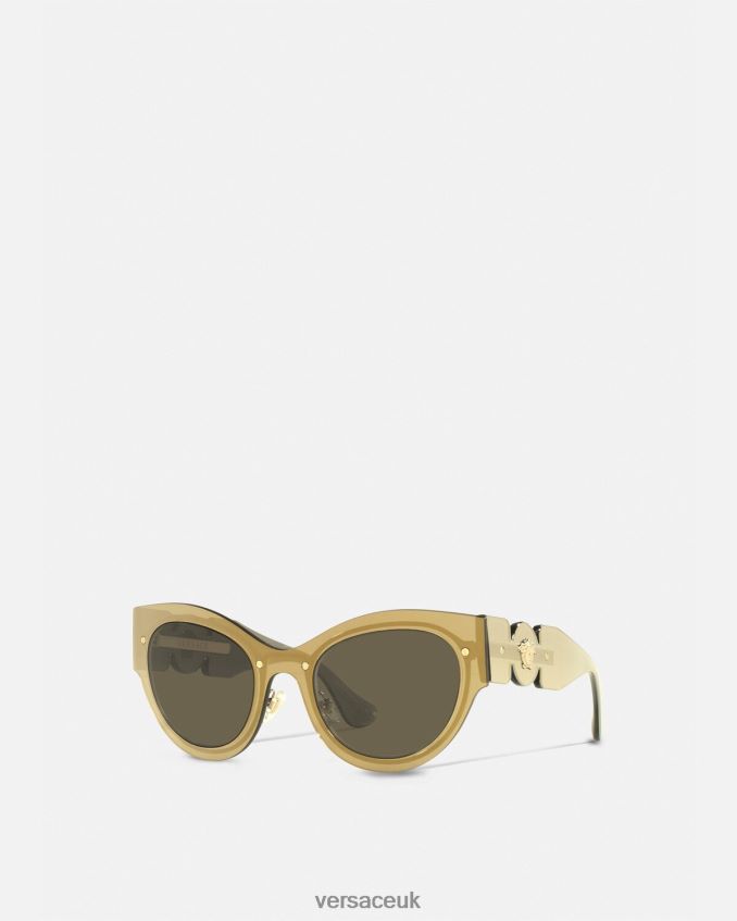 Women Versace Medusa Biggie Cat-Eye Sunglasses 6D2D06702 Gold Accessories