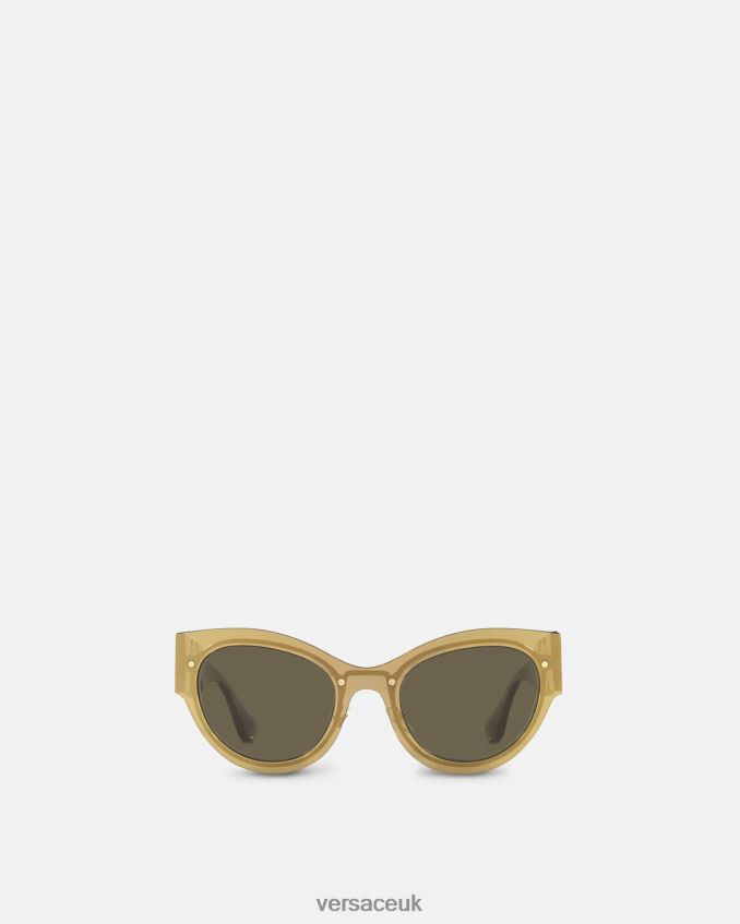 Women Versace Medusa Biggie Cat-Eye Sunglasses 6D2D06702 Gold Accessories