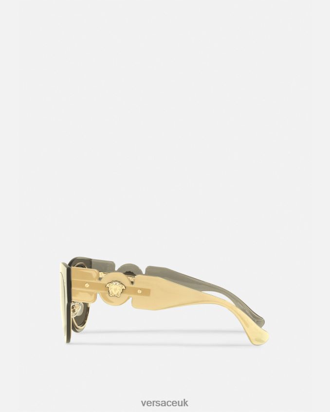 Women Versace Medusa Biggie Cat-Eye Sunglasses 6D2D06702 Gold Accessories
