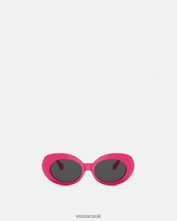 Women Versace Medusa Biggie Oval Sunglasses 6D2D06633 Fuchsia Accessories