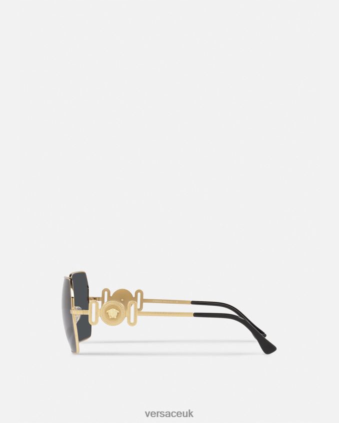 Women Versace Medusa Biggie Sunglasses 6D2D06642 Gold Accessories