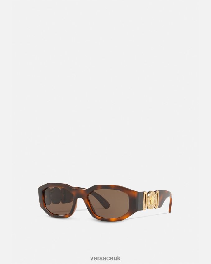 Women Versace Medusa Biggie Sunglasses 6D2D06644 Havana Accessories