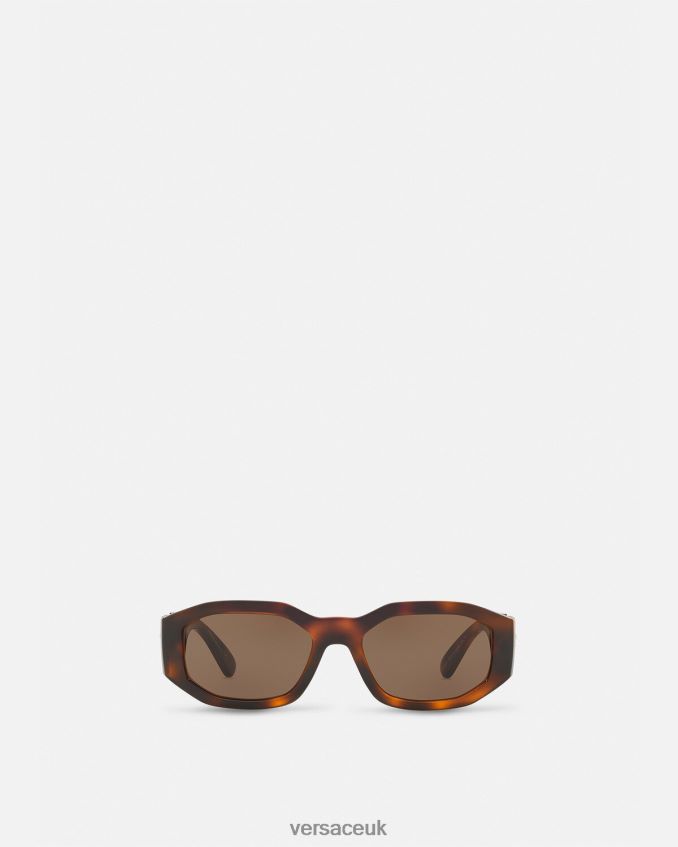 Women Versace Medusa Biggie Sunglasses 6D2D06644 Havana Accessories