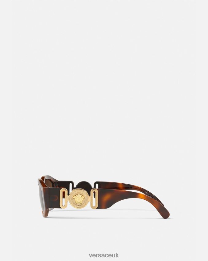 Women Versace Medusa Biggie Sunglasses 6D2D06644 Havana Accessories