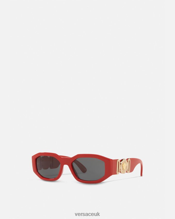 Women Versace Medusa Biggie Sunglasses 6D2D06646 Red Accessories