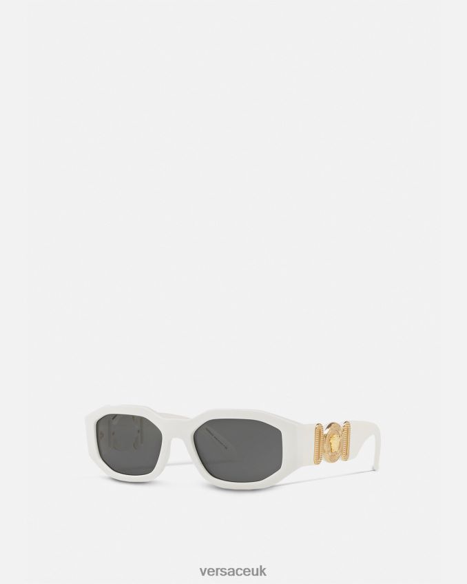 Women Versace Medusa Biggie Sunglasses 6D2D06647 White Accessories