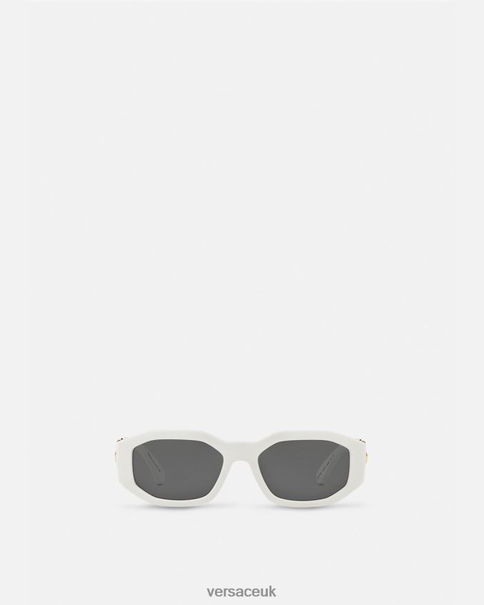 Women Versace Medusa Biggie Sunglasses 6D2D06647 White Accessories