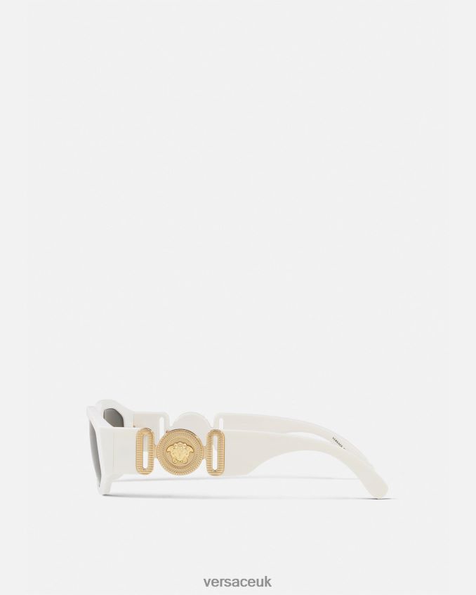 Women Versace Medusa Biggie Sunglasses 6D2D06647 White Accessories