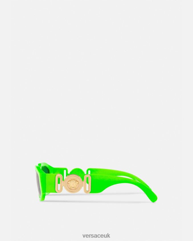 Women Versace Medusa Biggie Sunglasses 6D2D06650 Lime Accessories