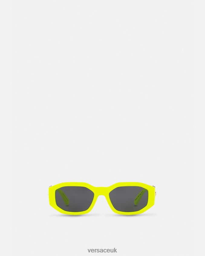 Women Versace Medusa Biggie Sunglasses 6D2D06652 Neon Yellow Accessories