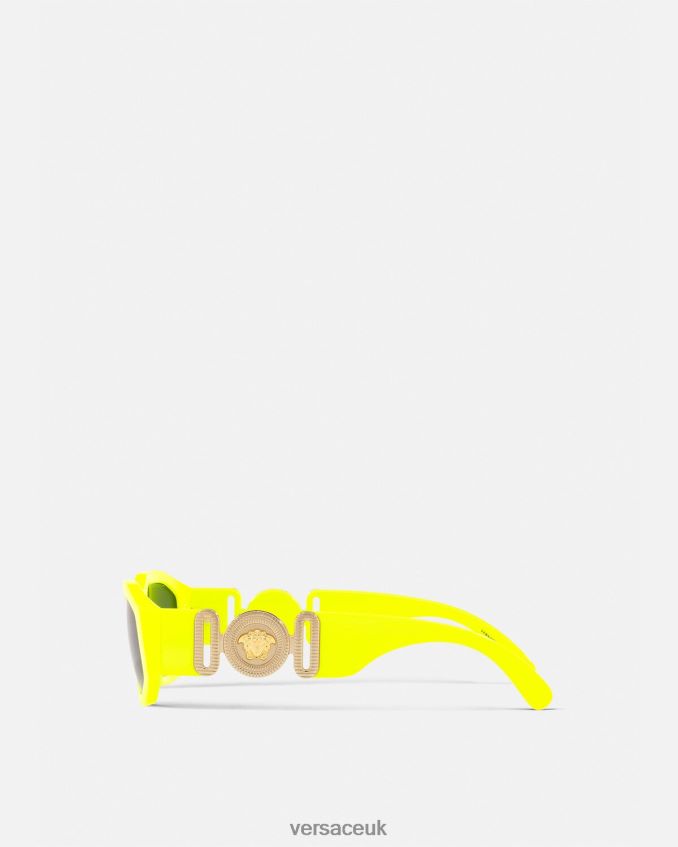 Women Versace Medusa Biggie Sunglasses 6D2D06652 Neon Yellow Accessories