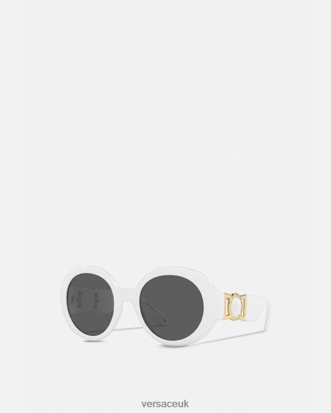 Women Versace Medusa Butterfly Sunglasses 6D2D06699 White Accessories