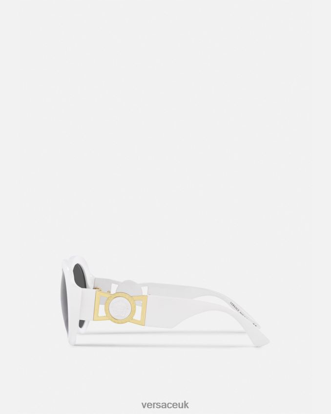 Women Versace Medusa Butterfly Sunglasses 6D2D06699 White Accessories