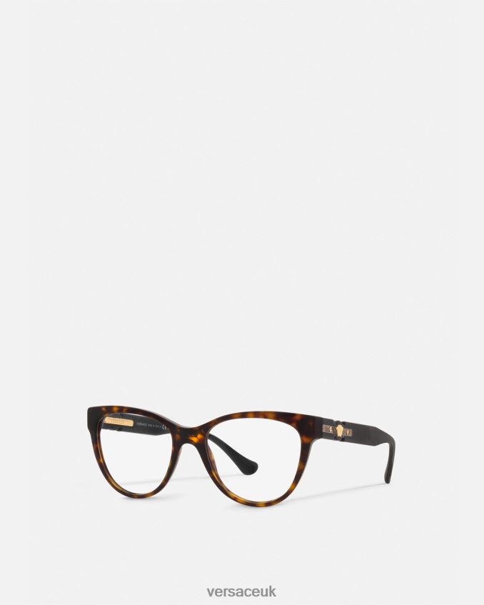 Women Versace Medusa Glasses 6D2D06710 Havana Accessories