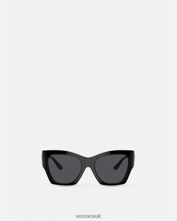 Women Versace Medusa Runway Squared Sunglasses 6D2D06584 Black Accessories