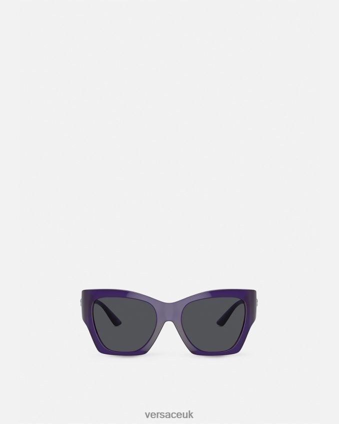 Women Versace Medusa Runway Squared Sunglasses 6D2D06585 Purple Accessories