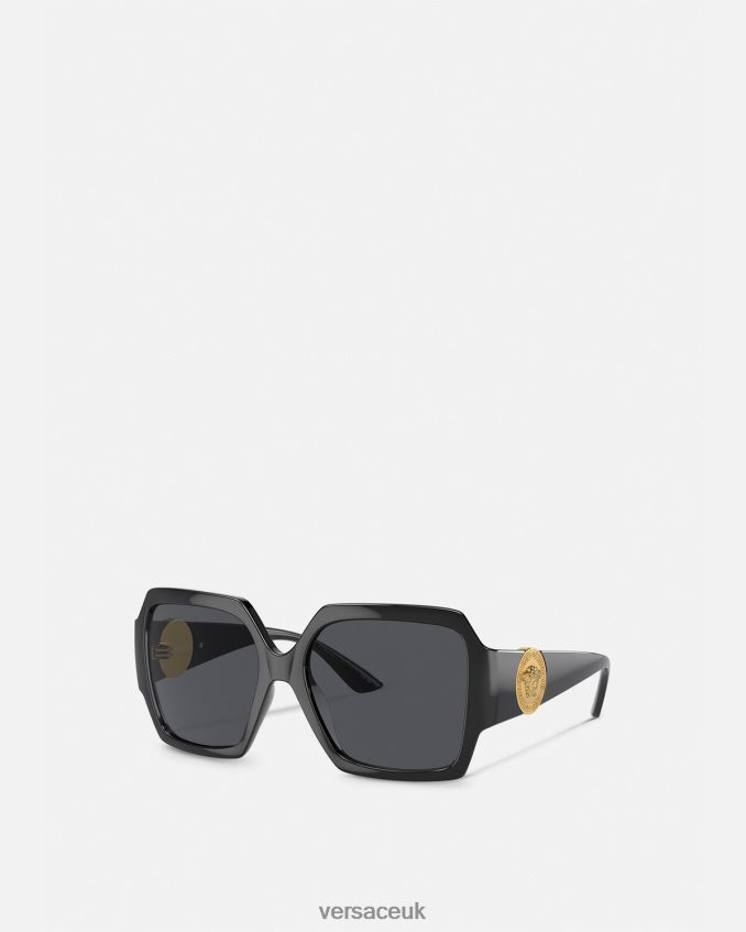 Women Versace Medusa Runway Sunglasses 6D2D06583 Black Accessories