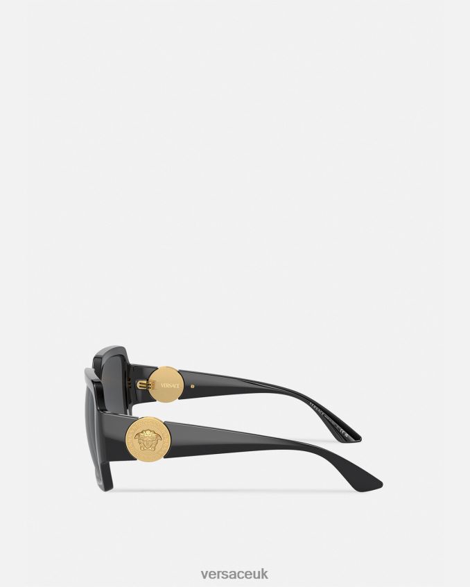 Women Versace Medusa Runway Sunglasses 6D2D06583 Black Accessories