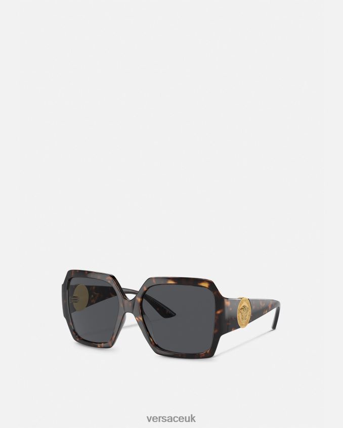 Women Versace Medusa Runway Sunglasses 6D2D06588 Havana Accessories