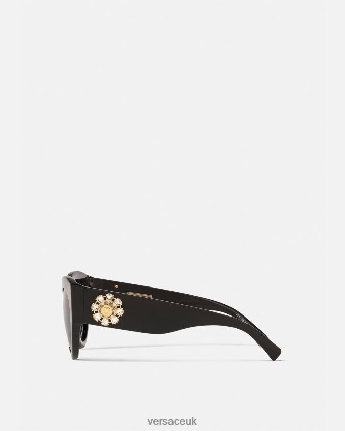 Women Versace Tribute Jewel Sunglasses 6D2D06675 Black Accessories