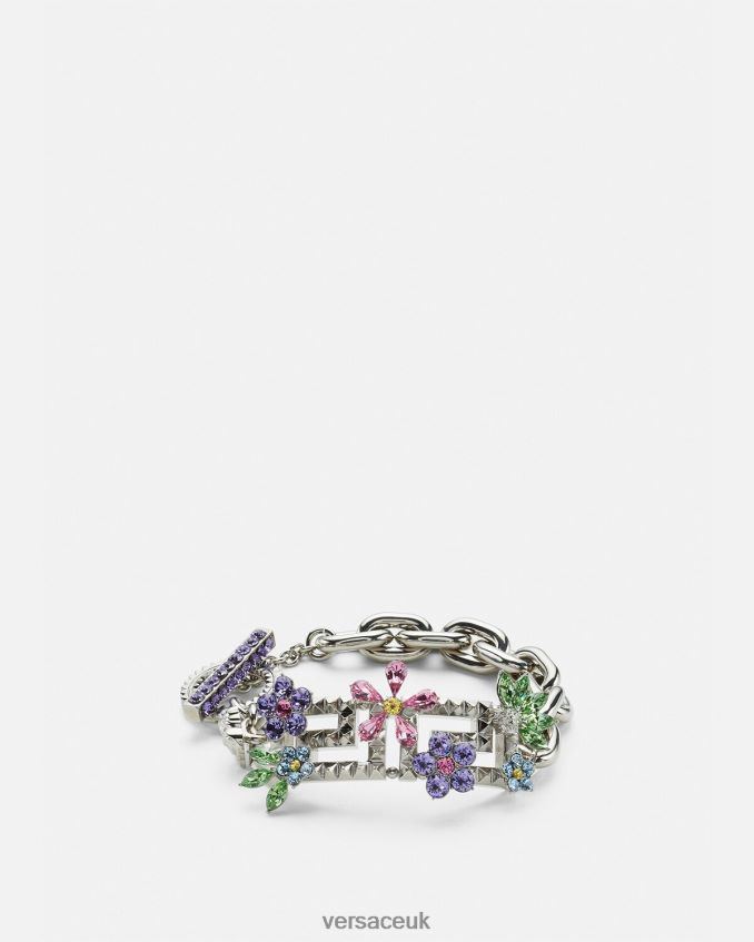 Women Versace Crystal Bloom Bracelet 6D2D06851 Silver Accessories