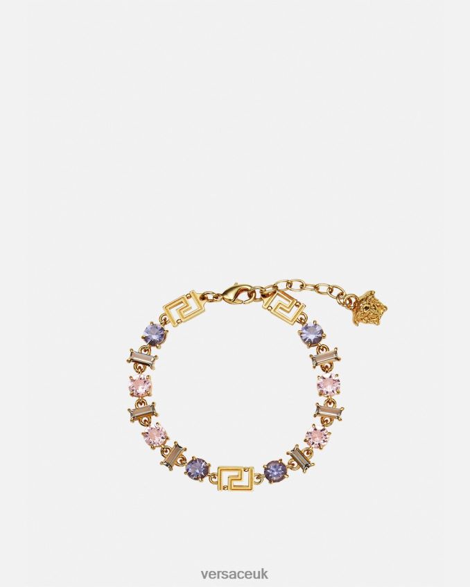 Women Versace Crystal Greca Bracelet 6D2D06839 One Color Accessories