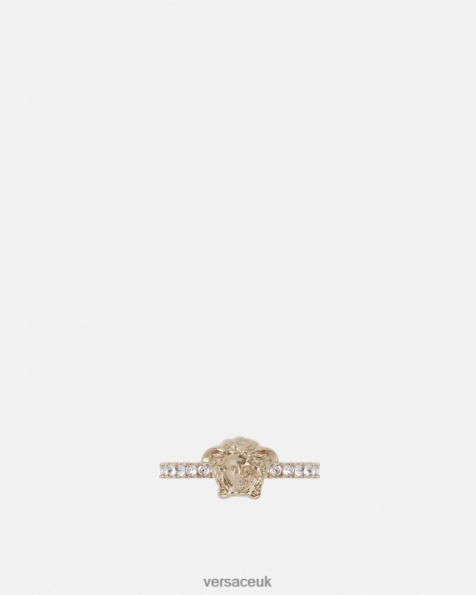 Women Versace Crystal La Medusa Ring 6D2D06782 Gold Accessories