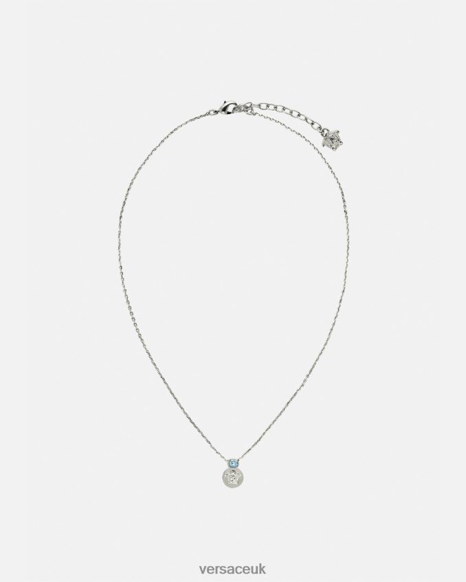 Women Versace Crystal Medusa Necklace 6D2D06726 Light Blue & Metallic Accessories