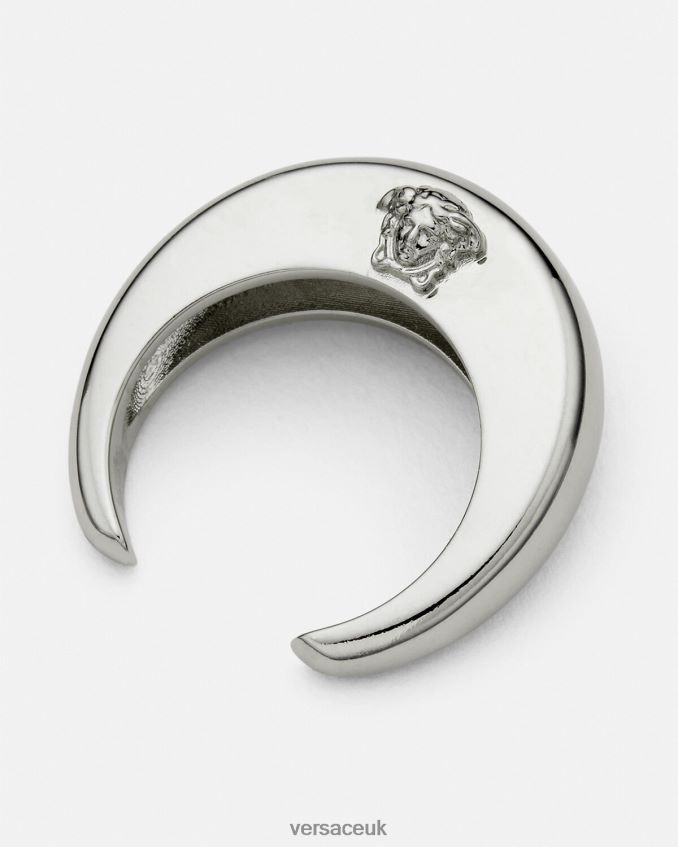 Women Versace Galaxy Moon Ring 6D2D06732 Silver Accessories