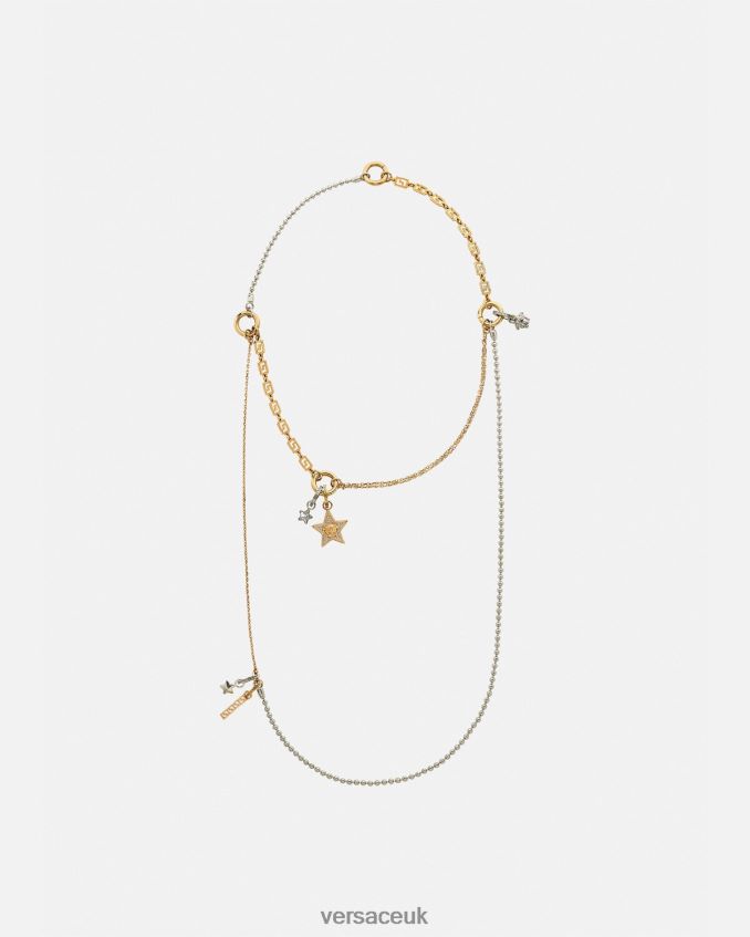 Women Versace Galaxy Necklace 6D2D06821 Gold Accessories