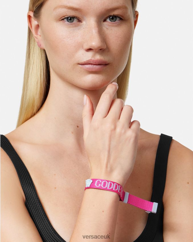 Women Versace Goddess Festival Bracelet 6D2D06854 Fuchsia Accessories