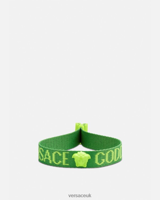 Women Versace Goddess Festival Bracelet 6D2D06855 Green Accessories