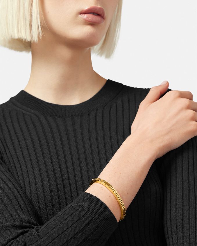Women Versace Greca Bangle Bracelet 6D2D06760 Gold Accessories