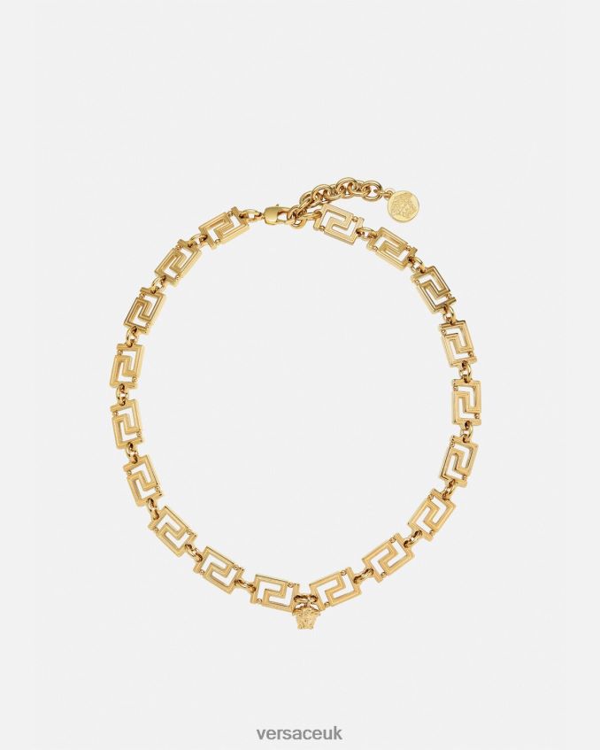 Women Versace Greca Necklace 6D2D06745 Gold Accessories