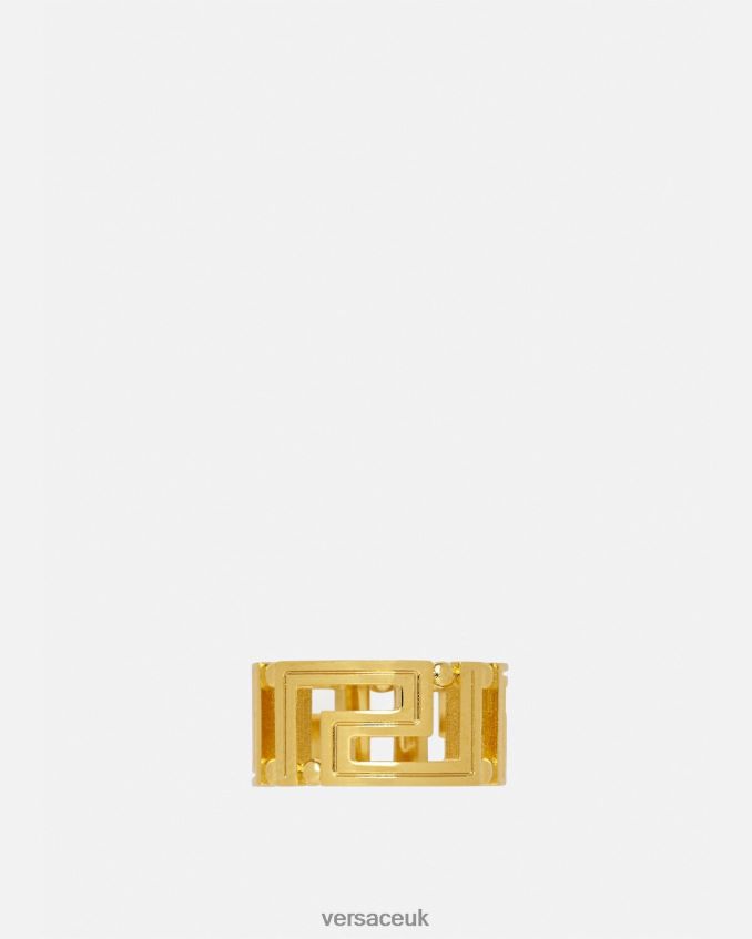 Women Versace Greca Ring 6D2D06753 Gold Accessories