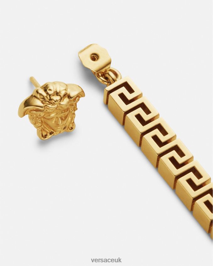 Women Versace La Medusa Greca Drop Earrings 6D2D06748 Gold Accessories