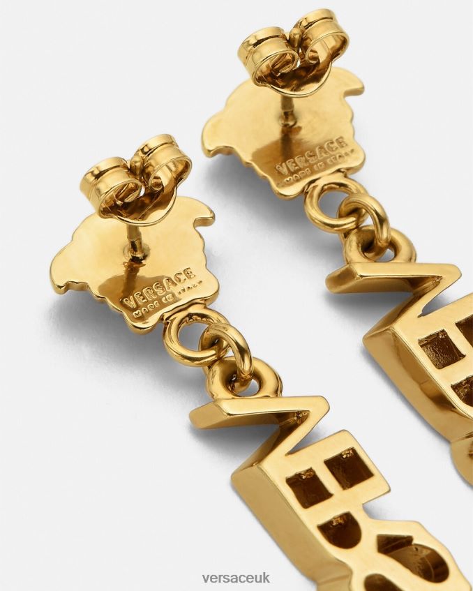 Women Versace La Medusa Logo Drop Earrings 6D2D06804 Gold Accessories