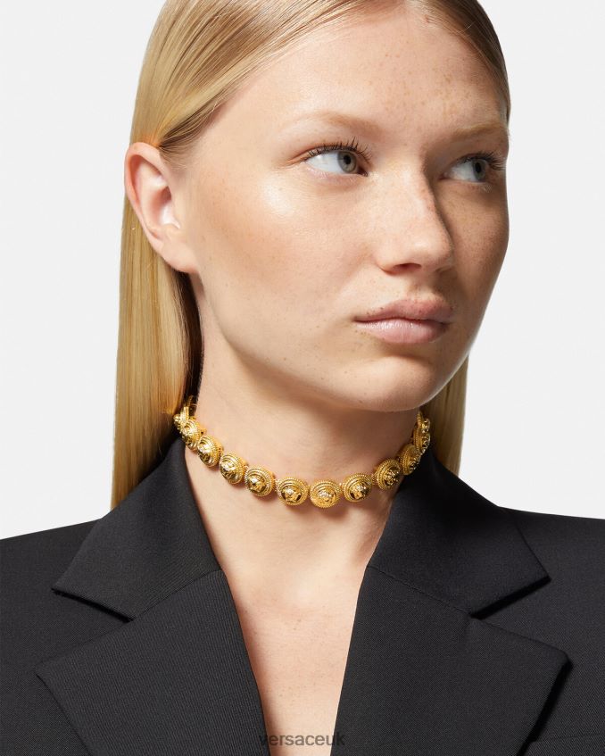 Women Versace Medusa Biggie Choker 6D2D06844 Gold Accessories